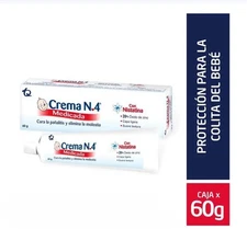 Crema No. 4 Diaper Rash & Ointment Healing With NISTATINA and Zinc Oxide 60gr