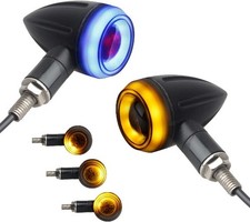 Sequential Turn Signals Light LED Switchback Flowing Motorcycle Blinkers Univers