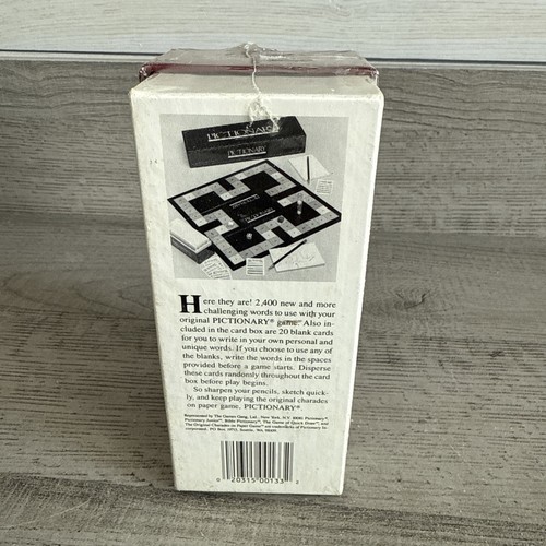NEW 1987 PICTIONARY The Game Of Quick Draw - 2400 Cards - Second Edition - Picture 2 of 3