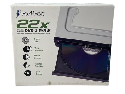 I/O Magic 22x Internal DVD +/- R/RW Dual Format Double Layer DVD Drive Brand New
