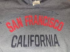 San Francisco California Sweatshirt Hoodie, Pocket Souvenir NWT Large Unisex