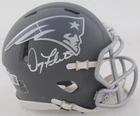 ‼️LEGENDARY‼️ Doug Flutie Signed Mini Helmet - NE Patriots - Beckett | Slate Alt
