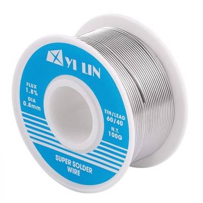YI LIN 60/40 Solder 100g Tin Lead Rosin Core Wire For 0.8mm/100g 