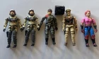 1986 Vintage Gi Joe Lot Of 5 - Slipstream Brazil Leatherneck Zarana
