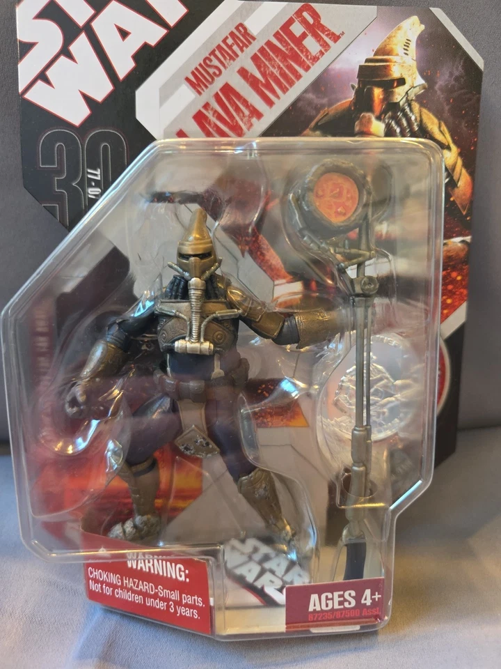 Figura de acción Star Wars Mustafar Lava Miner 3,75" #03 con moneda 30 aniversario Foto 3 de 4