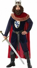 Herren Kostüm Mittelalter König M/L King Karneval Fasching Larp