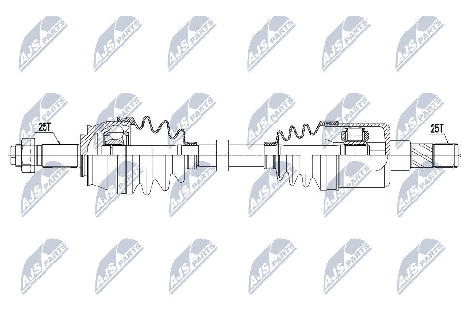 Nty Driveshaft For Opel Corsa D 06- Corsa E 14 - Image 13