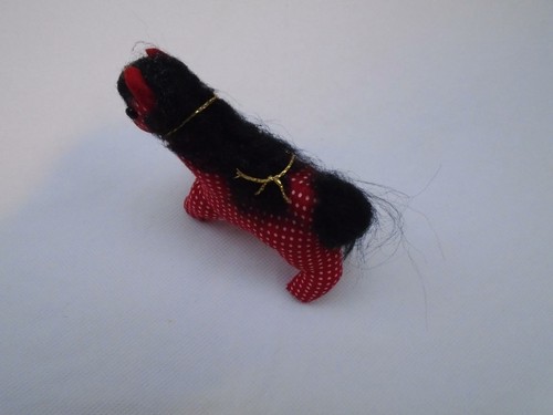 VINTAGE BOALT POLKA DOT PONY HANDMADE SIGNED FOLK ART XMAS ORNAMENT FREE S&H 518 - Imagen 4 de 7