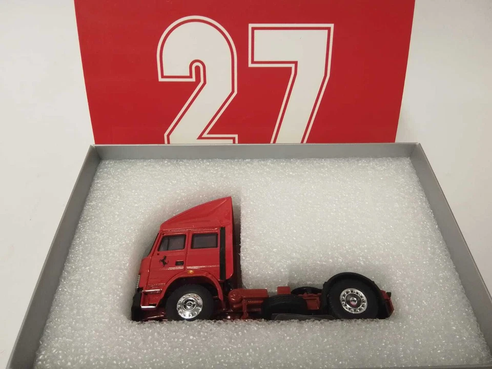 Brumm Old Cars Fiat Iveco 190 Ferrari F1 race transporter set 1982 1/43 T05 - Immagine 2 di 3