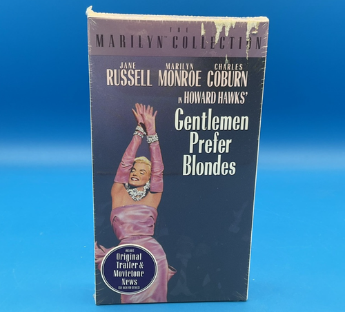 GENTLEMEN PREFER BLONDES VHS 1992 Watermarks Released 1953 NEW SEALED Free Ship!