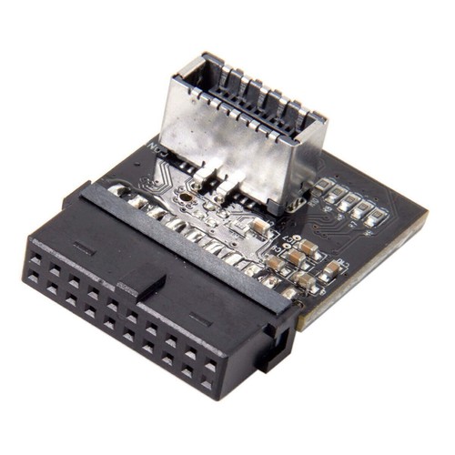 Front Panel Socket USB 3.1 to USB 3.0 20Pin Header Male Extension Adapter - Picture 4 of 12