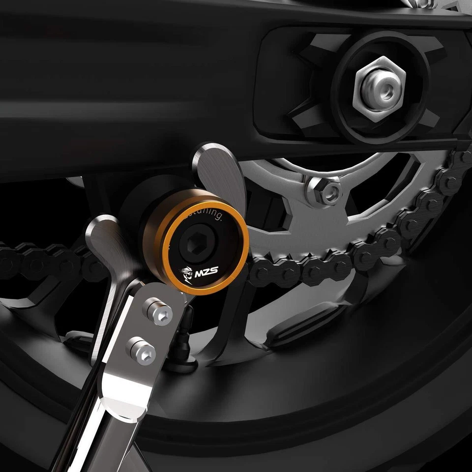 MZS 6MM Swingarm Spools Sliders Stand CNC Universal M6 Black Compatible with ... - Image 2 of 4