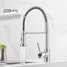 OWOFAN Spring Kitchen Sink Faucet Low Lead Commercial Solid Brass Single Hand...