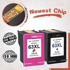 63XL Black  Color Ink Cartirdge for HP OfficeJet 3830 5255 5258 Envy 4520 4512