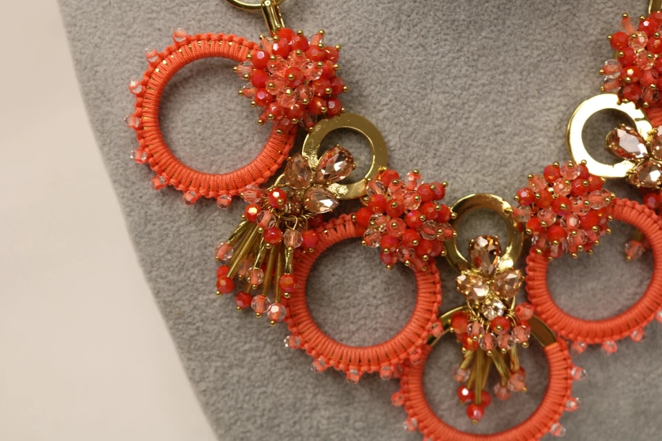 Collar y aretes Kate Spade 2018 Kate Spade Wrap It Up racimo coral/melocotón nuevos con etiquetas Foto 4 de 4