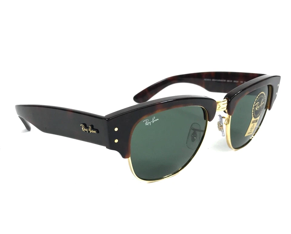 Gafas de sol Ray-Ban RB0316-S MEGA CLUBMASTER 990/31 simuladas tortuga en Arista doradas Foto 3 de 4