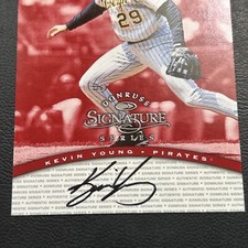 Kevin young Pittsburgh Pirates Autograph 1997 Donruss Signature Cb8