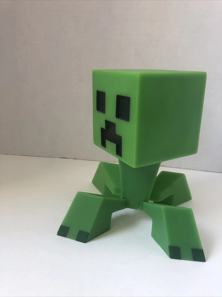 Figura de acción de vinilo Notch 6" Creeper-verde Minecraft-coleccionable-cabeza giratoria Foto 3 de 4