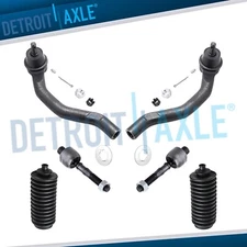 6pc Complete Front Inner and Outer Tie Rods for Acura TSX and Honda Accord 2.4L