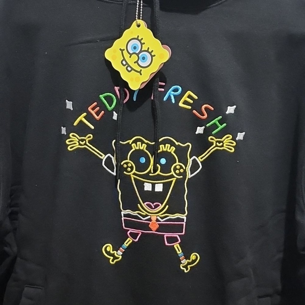 Hoodie Mens Spongebob And Teddy Bear Hoodie SpongeBob SquarePants