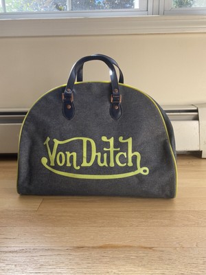 von dutch pink fur bowling bolsa