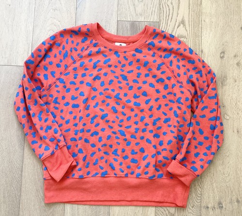 Sundry Cheetah Print Crew Sweatshirt 