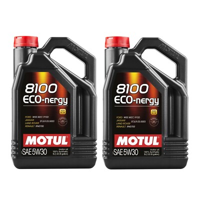 Motul 8100 ECO-NERGY 5W30 10 Liters Fully Synthetic Engine Motor Oil (2 x 5L)