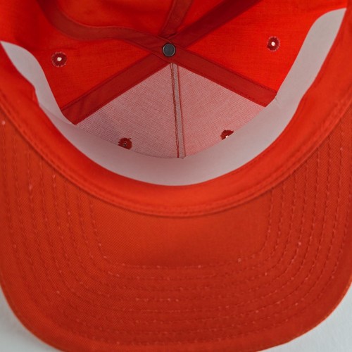 Sombrero de béisbol Twins Enterprise para hombre ajustable naranja en blanco vintage - Imagen 8 de 9
