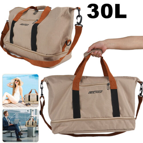 Women Lady Gym Bag Waterproof Large Weekend Travel Holdall Duffle Bags Luggage~ - Picture 1 of 24