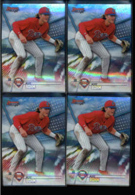 LOT OF (4) ALEC BOHM 2018 BOWMAN'S BEST #TP-8 BASE ROOKIE RC (READ