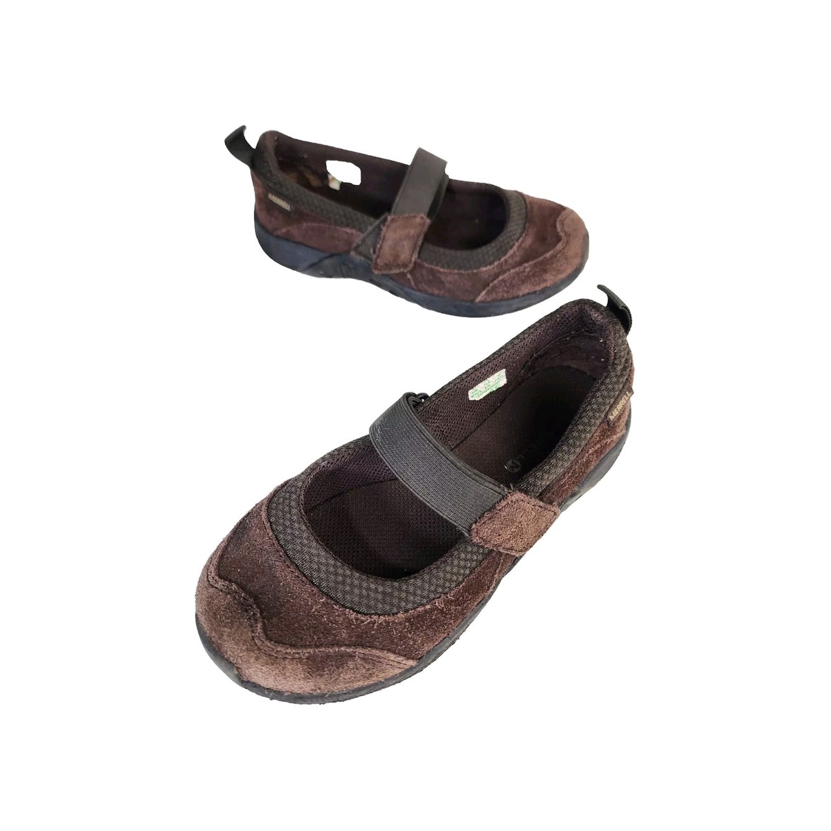 靴 Merrell Mary Jane Shoes Merrell Jungle Moc Sport Mary Jane Girls Brown Suede Mary Jane