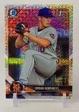 ⚾️2018 bowman mega box JORDAN HUMPHREYS (rookie/mojo refractor) #BCP66⚾️ *Mets*