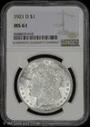 1921-D $1 Morgan Silver Dollar NGC MS 61 | Uncirculated UNC