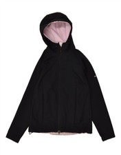 Columbia Womens Hooded Windbreaker Jacket Uk 10 Small Black Polyester Ma02