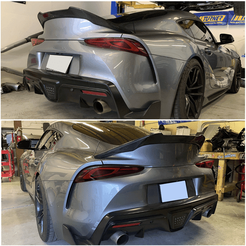 Spoiler carbonio spoiler posteriore labbro posteriore anatra ala per Toyota Supra MK5 A90 GR - Foto 12 di 14