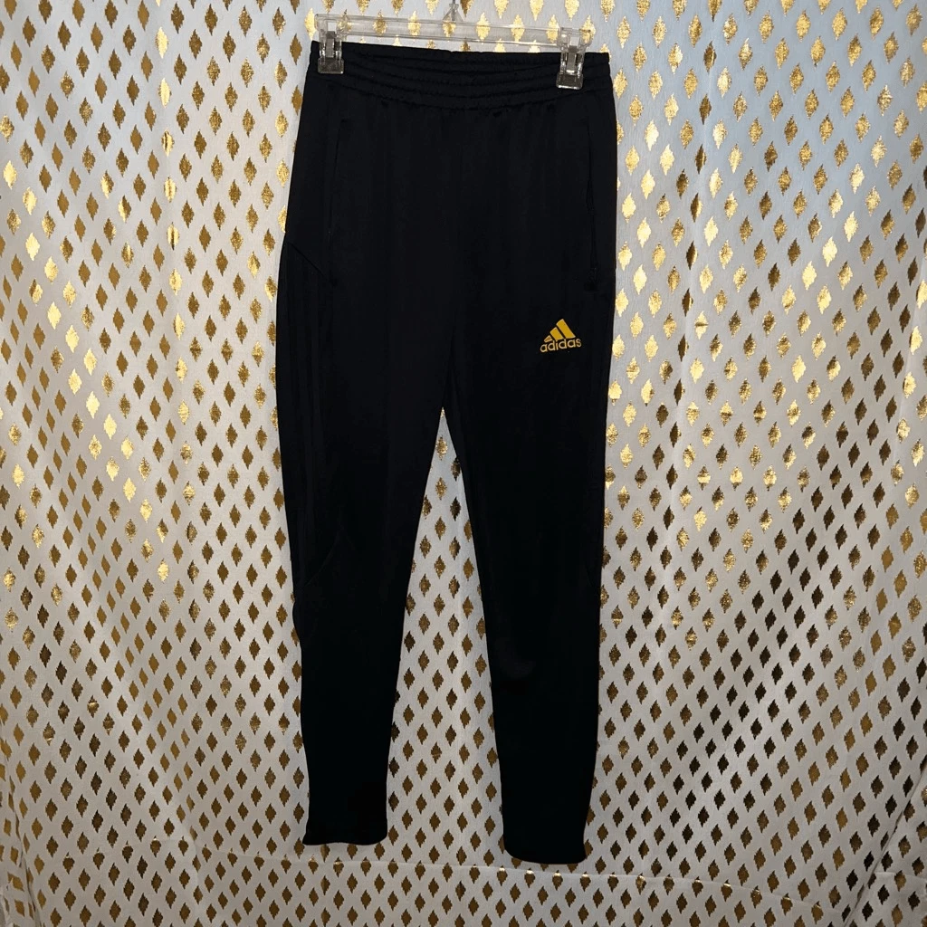 Adidas pants gold stripes 2025