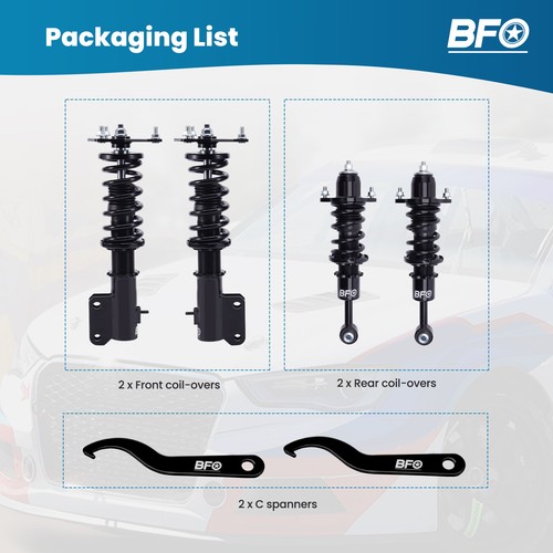 Full Coilover Kit For Mitsubishi Lancer Ralliart CS7A FWD 2004-2006 CS6A 02-06 - Picture 2 of 11