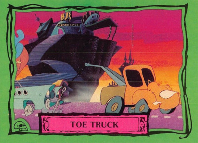 Beetlejuice 1990 Trading Card #67 Toe Truck