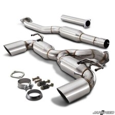 JAPSPEED 3" STAINLESS CATBACK RACE EXHAUST SYSTEM FOR MITSUBISHI EVO 10 X 07-16