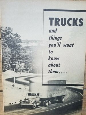 1950's ''TRUCKS and things you'll want to know about them'' American Trucking Ass.