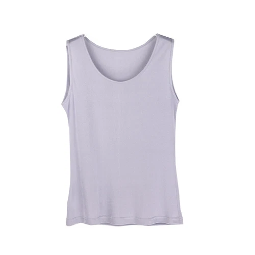 Women Mulberry Silk Camisole Sleeveless Shirt Scoop Neck Knit Silk Tank Top - Picture 9 of 64