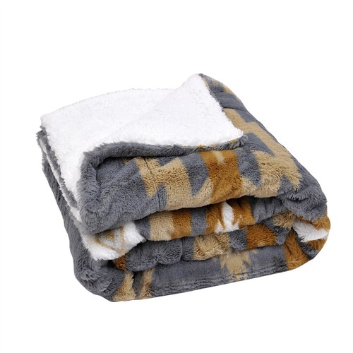 Southwest Sherpa Fleece Throw Blanket Ultra Soft Reversible Cozy Plush Blanket - Picture 12 of 32