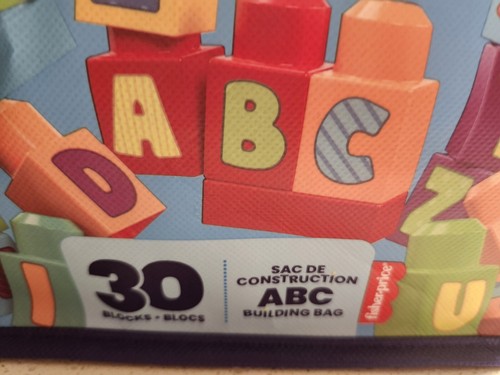 Mega Blocks ABC Building Bag 30 Blocks by: Mattel Construction Early Learning - Picture 4 of 8
