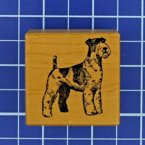 Schnauzer or Terrier Dog Breed PSX Wooden Rubber Stamp Made in USA D-480 - Picture 1 of 6