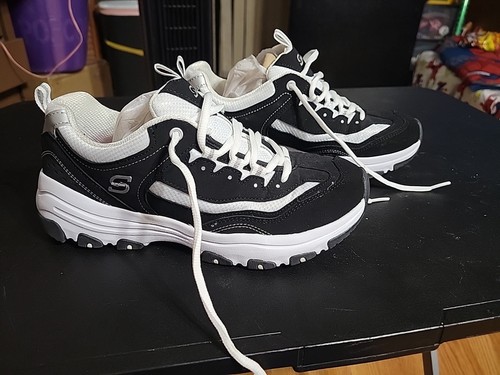 Sketchers Sportschuhe schwarz-weiß Damen 8,5 - Bild 3 von 6