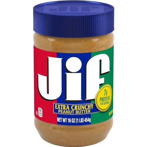 Extra Crunchy Peanut Butter, 16 Ounces (Pack of 12)