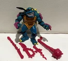 Vintage 1990 TMNT Slash Action Figure - Near Complete w/ 4 Weapons