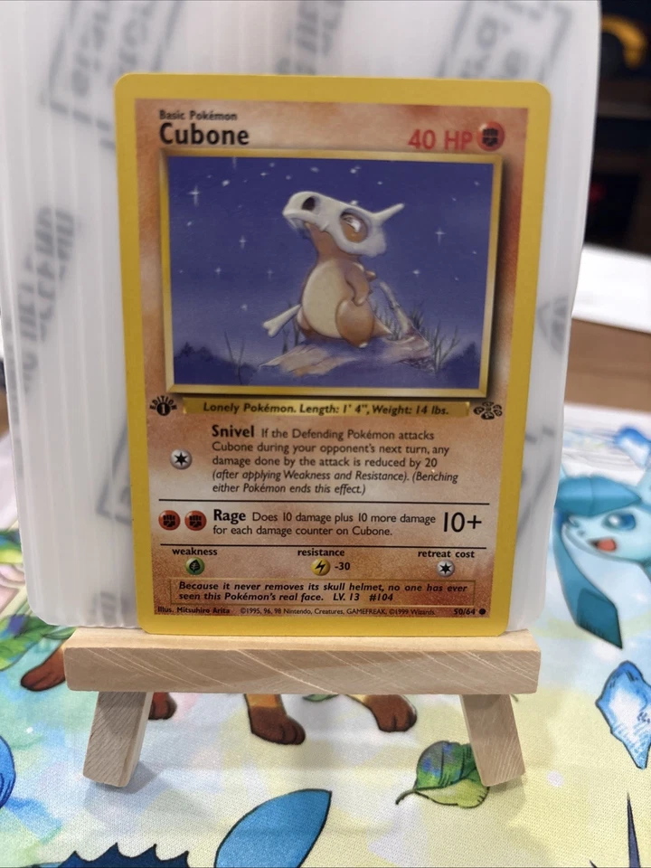 1x Cubone - 50/64 - Common - 1st Edition Lightly Played Pokemon G1 - Jungle - 1s - Image 2 of 4