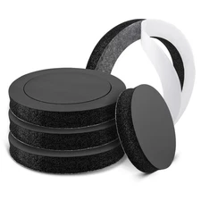 4 PCS 6.5 Inch Speaker Foam Rings Sponge Bass Blocker Baffle Self Adhesive