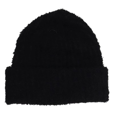 Filippa K, Beanie-Mütze, Größe: 56, Fluffy Hat, Wolle, Schwarz, Damen #Rek